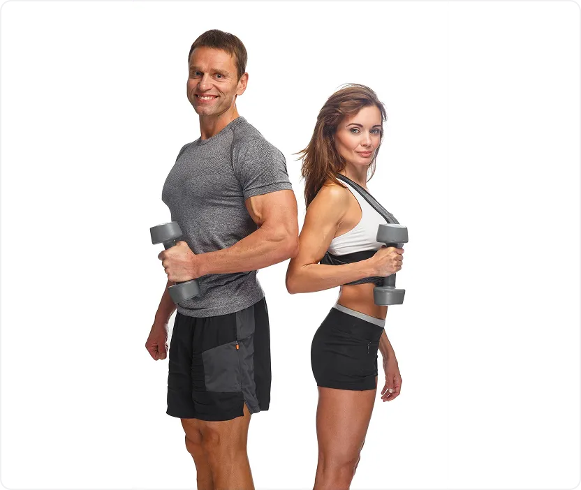 A man and a woman posing for a picture.