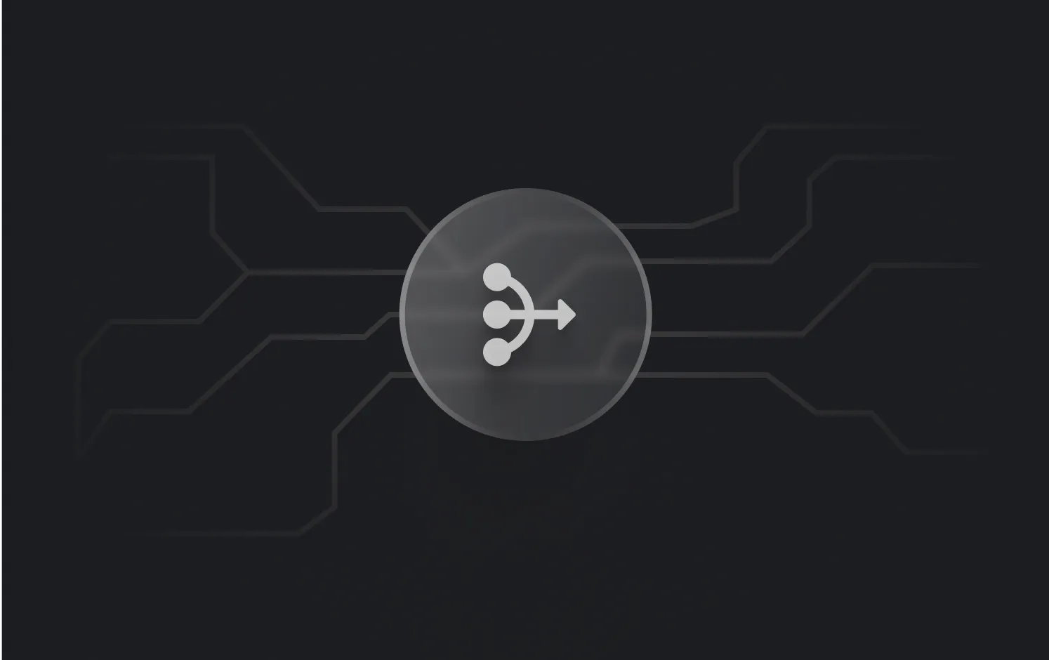 A black and white photo of a button.